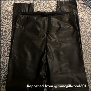 Leather leggings